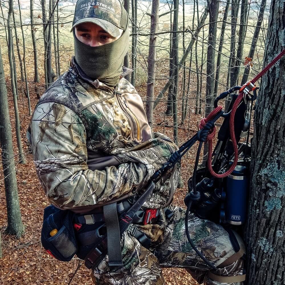 imageQOGIR Dump Pouch Saddle Pouches Mesh Saddle Bags with Drawstring Closure Easily Attaches to Any Hunting Saddle Lightweight Saddle Hunting Accessories Comfortable Hunting Saddle Accessories