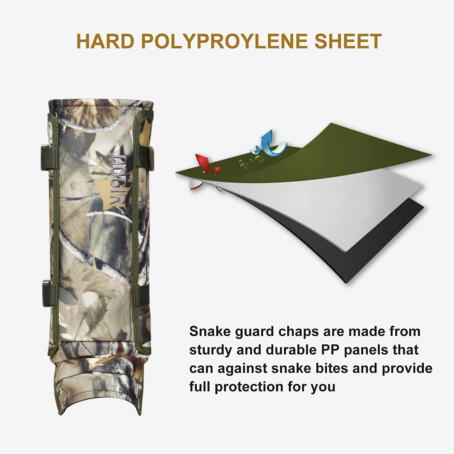 imageQOGIR Snake Gaiters 3 Pack Durable Snake Guards for Hunting Snake Gaiter Leggings for Men ampamp Women Snake Bite Protection for Lower Legs Snake Proof GaitersTree Camo3 Pack