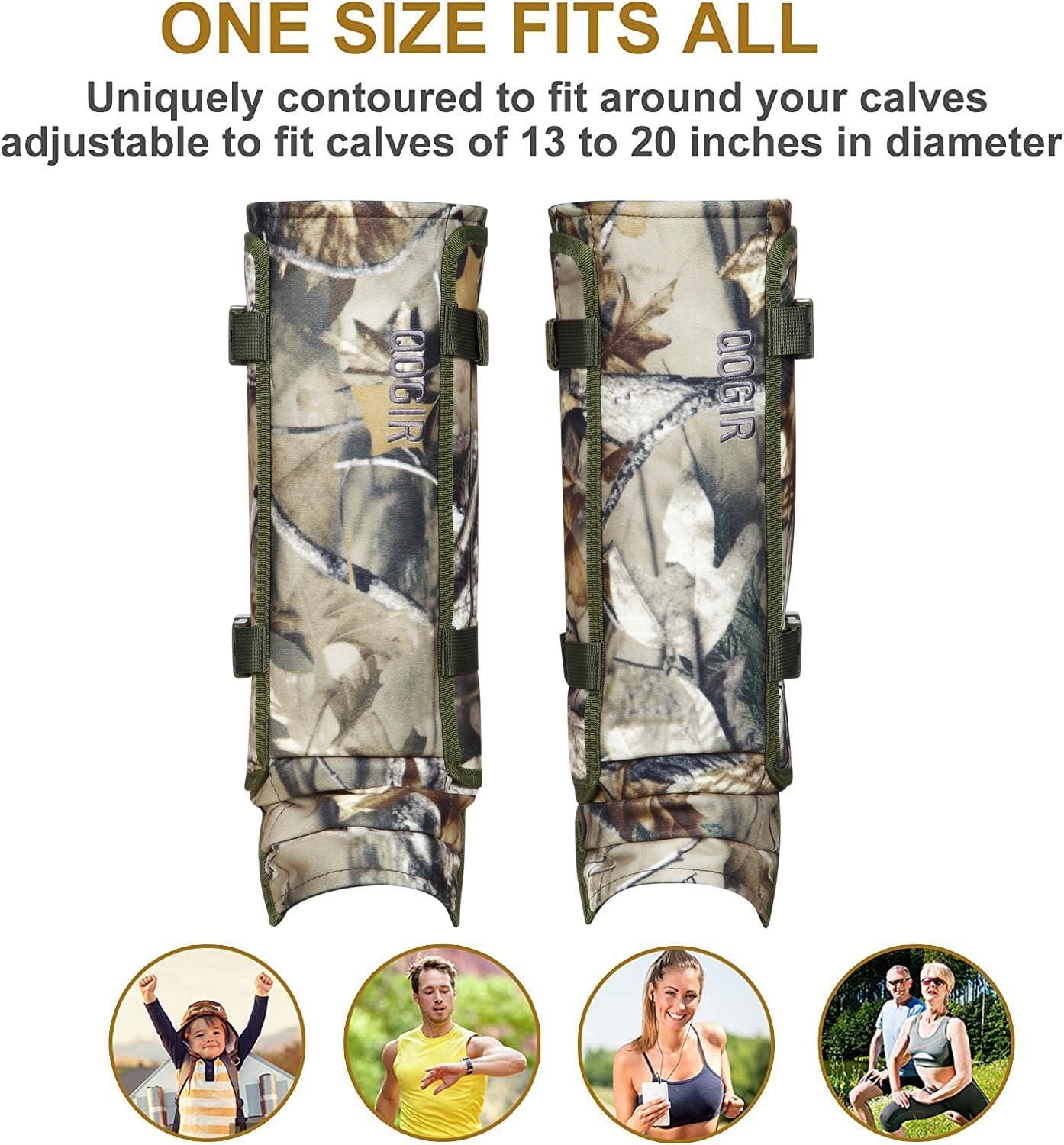 imageQOGIR Snake Gaiters 3 Pack Durable Snake Guards for Hunting Snake Gaiter Leggings for Men ampamp Women Snake Bite Protection for Lower Legs Snake Proof GaitersTree Camo3 Pack