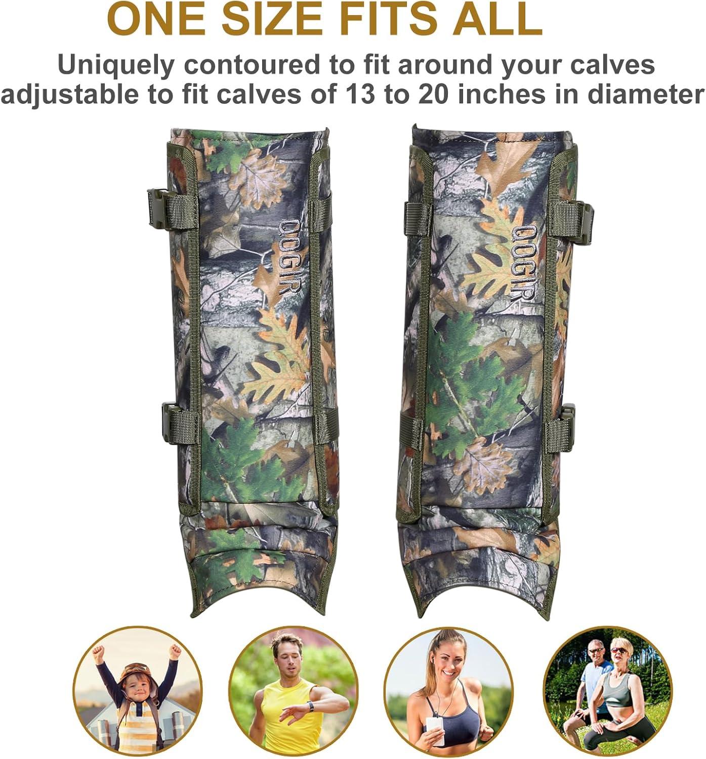 imageQOGIR Snake Gaiters 3 Pack Durable Snake Guards for Hunting Snake Gaiter Leggings for Men ampamp Women Snake Bite Protection for Lower Legs Snake Proof GaitersNew Tree Camo3 Pack