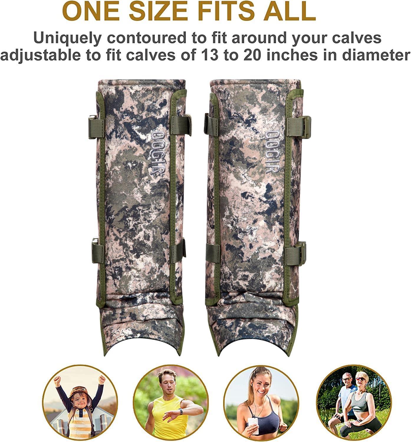 imageQOGIR Snake Gaiters for Hunting Durable Snake Guards Snake Gaiter Leggings for Men ampamp Women Snake Bite Protection for Lower Legs Snake Proof Gaiters with Adjustable SizeMountain Camouflage