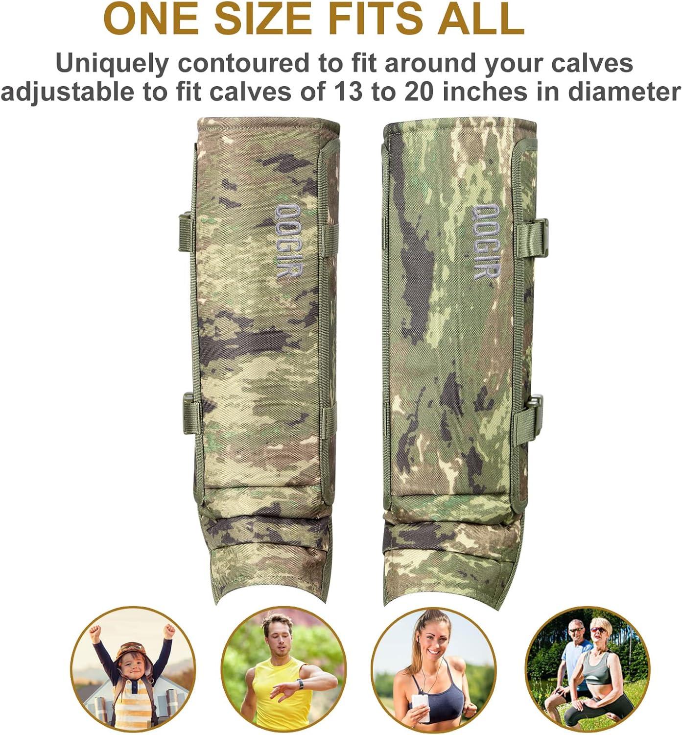 imageQOGIR Snake Gaiters for Hunting Durable Snake Guards Snake Gaiter Leggings for Men ampamp Women Snake Bite Protection for Lower Legs Snake Proof Gaiters with Adjustable SizeCamo