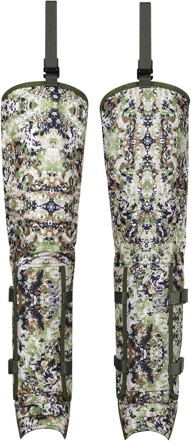 imageQOGIR Snake Guard Protection Chaps Snake Bite Protection for Ankle to Thigh Snake Chaps Waterproof Snake GaitersWoodland Camo
