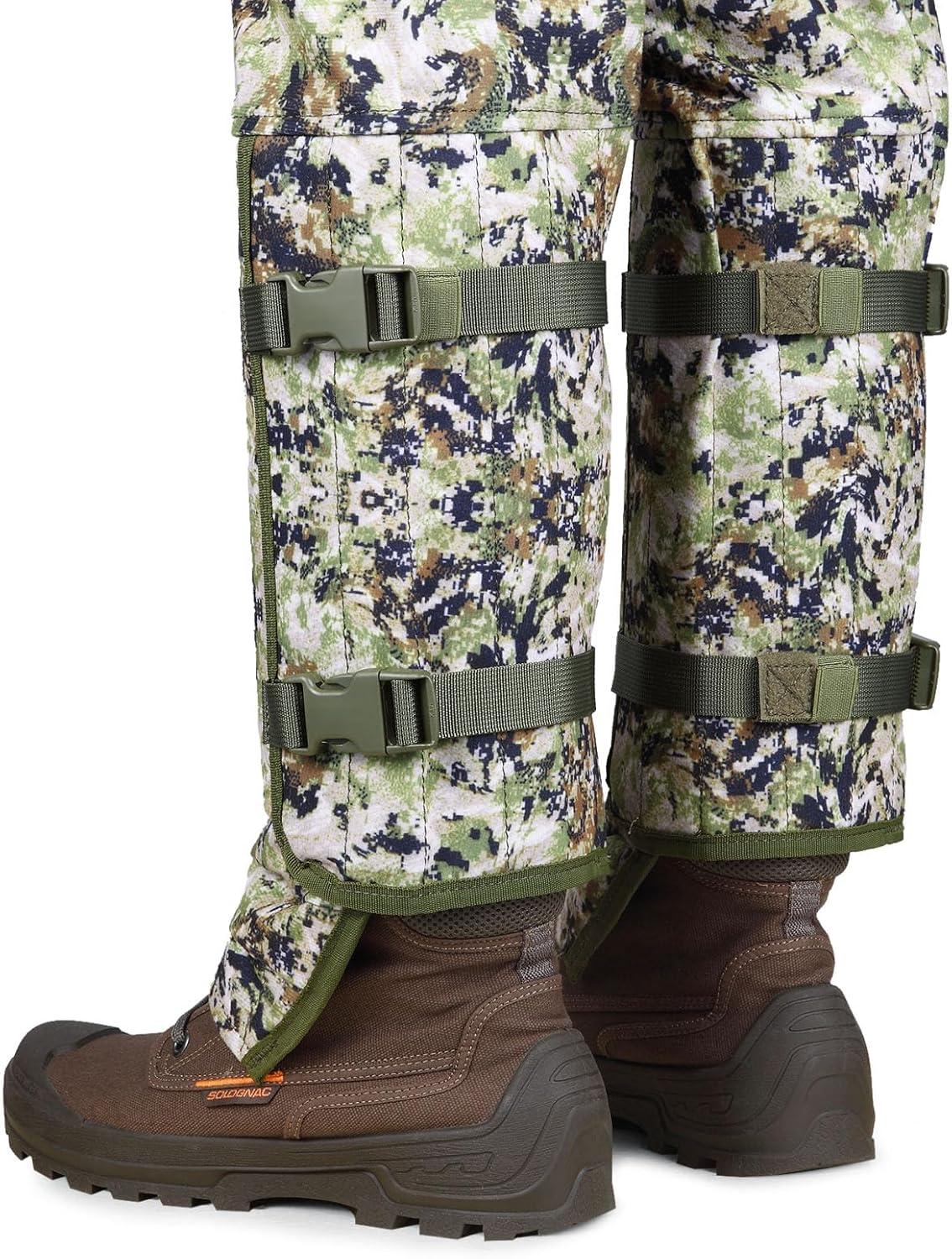 imageQOGIR Snake Guard Protection Chaps Snake Bite Protection for Ankle to Thigh Snake Chaps Waterproof Snake GaitersWoodland Camo