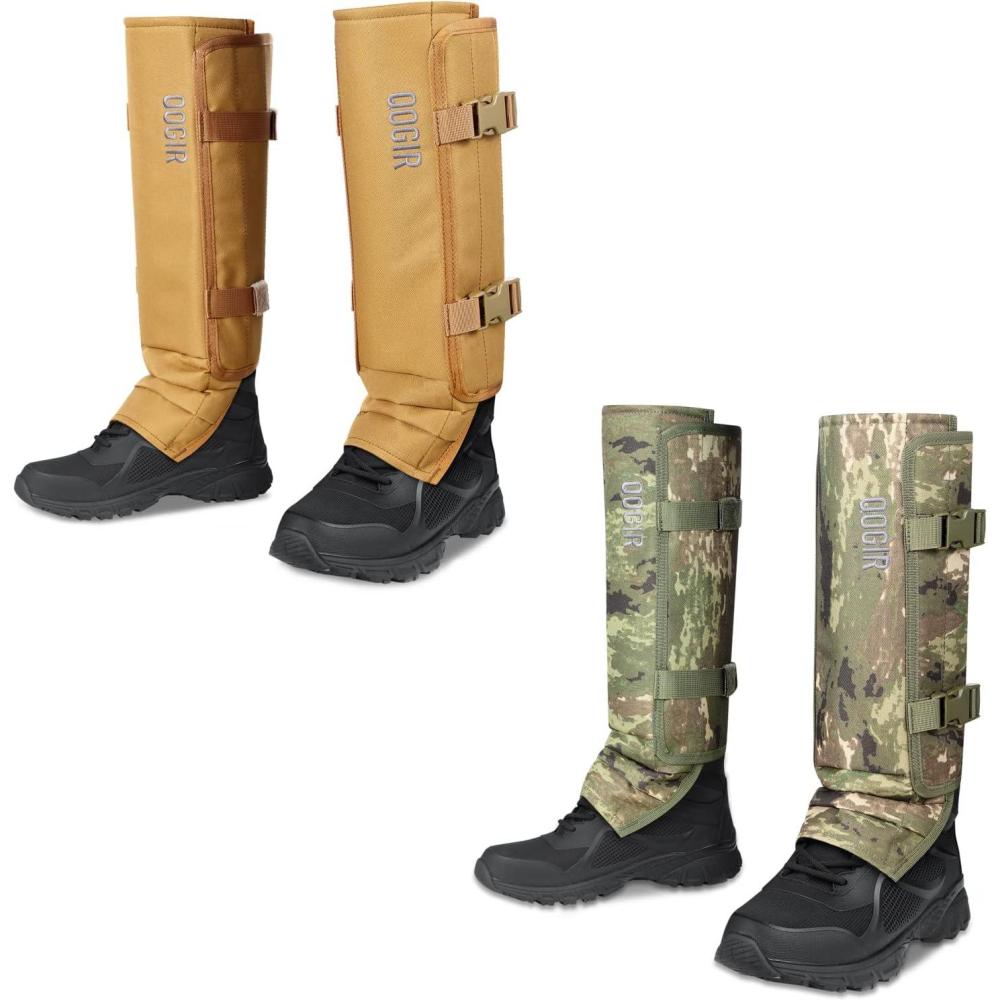 imageQOGIR Snake Gaiters Snake Chap Waterproof Snake Guards Snake Bite Protection for Lower Legs Snake Proof Gaiters Fit for Men ampamp Women Adjustable Size for Hunting Hiking and Farm Working