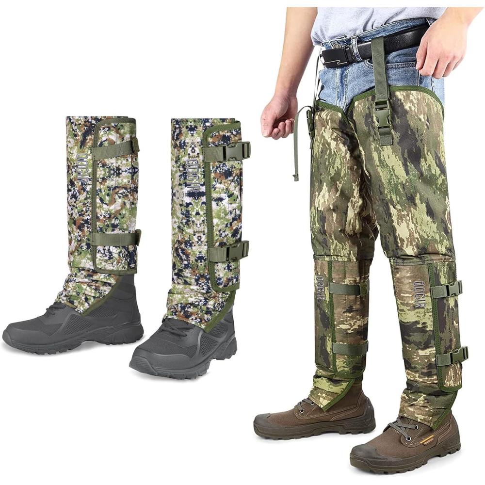 imageQOGIR Snake Guard Chaps ampamp Silent Camo Snake Gaiter for Hunting Snake Gear with Full Protection from Snake Bites ampamp Briar Thorns ampamp Brush