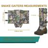 QOGIR Snake Gaiters 3 Pack: Durable Snake Guards for Hunting, Snake Gaiter Leggings for Men & Women, Snake Bite Protection for Lower Legs, Snake Proof Gaiters(New Tree Camo-3 Pack)