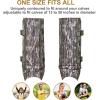 QOGIR Snake Gaiters 3 Pack: Durable Snake Guards for Hunting, Snake Gaiter Leggings for Men & Women, Snake Bite Protection for Lower Legs, Snake Proof Gaiters(Bark Camo-3 Pack)