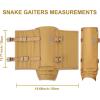 QOGIR Snake Gaiters Guard Chaps for Hunting: Snake Gear with Full Protection for Ankle to Lower and Thigh Legs from Snake Bites & Briar Thorns & Brush