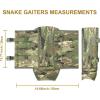 QOGIR Snake Gaiters for Hunting: Durable Snake Guards, Snake Gaiter Leggings for Men & Women, Snake Bite Protection for Lower Legs, Snake Proof Gaiters with Adjustable Size(Camo)