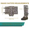 QOGIR Snake Gaiters for Hunting: Durable Snake Guards, Snake Gaiter Leggings for Men & Women, Snake Bite Protection for Lower Legs, Snake Proof Gaiters with Adjustable Size(Bark Camo)