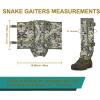 QOGIR Snake Guard Chaps & Silent Camo Snake Gaiters for Hunting: Snake Gear with Full Protection from Snake Bites & Briar Thorns & Brush