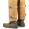 QOGIR Snake Guard Protection Chaps: Snake Bite Protection for Ankle to Thigh Snake Chaps, Waterproof Snake Gaiters(Khaki)
