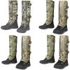 QOGIR Snake Gaiters 3P & Silent Camo Gaiters: Durable Snake Guards for Hunting, Snake Gaiter Leggings for Men & Women, Snake Bite Protection for Lower Legs, Snake Proof Gaiters with Adjustable Size