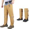 QOGIR Snake Guard Chaps Gaiters for Hunting, Snake Gear with Full Protection for Ankle to Lower and Thigh Legs from Snake Bites & Briar Thorns & Brush