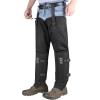 QOGIR Snake Guard Protection Chaps: Snake Bite Protection for Ankle to Thigh Snake Chaps, Waterproof Snake Gaiters(Black)