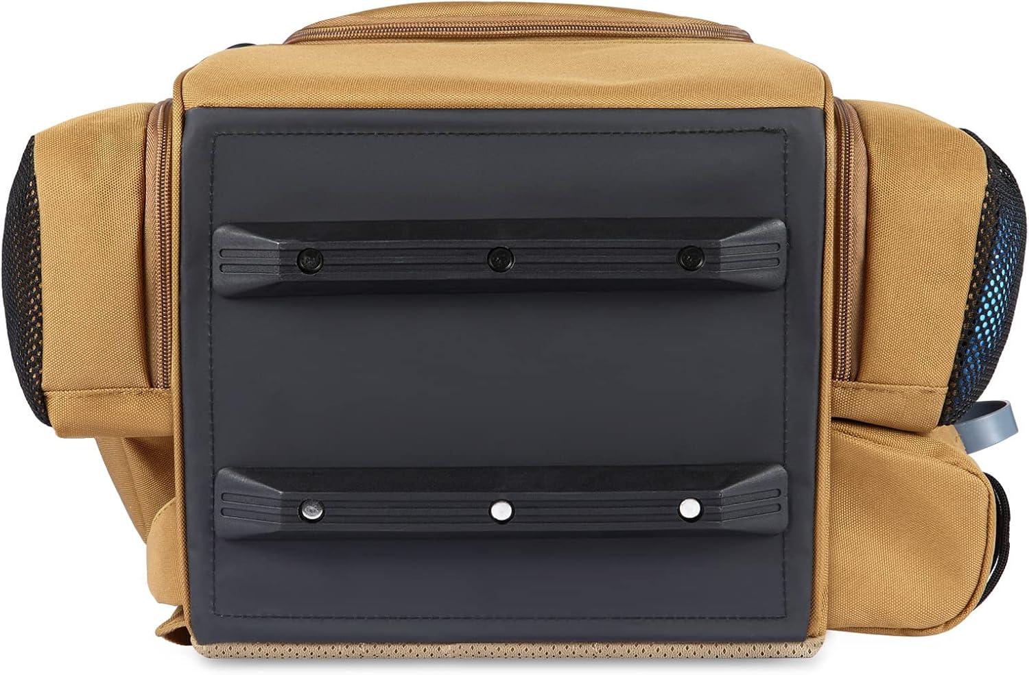 imageQOGIR Backpack Disc Golf Bag Durable Golf Bag with 22 Disc Capacity Water Bottle Holder Retriever Pole Holder Two Side Pockets for Extra Storage Padded Straps and Back Panel