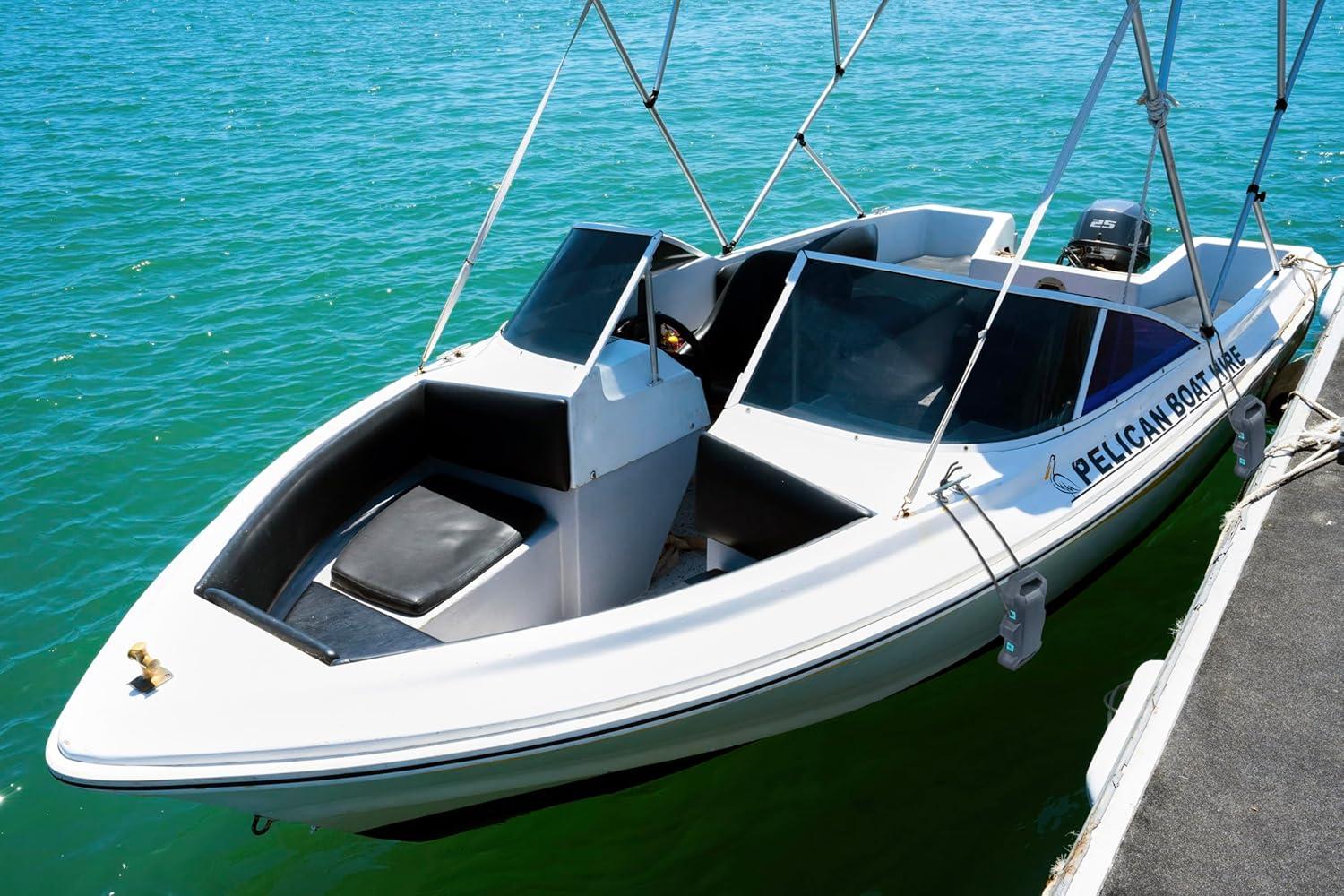 imageQOGIR Boat Fenders Boat Bumpers for Docking Premium Boat Fenders Bumpers EVA Boat Dock Bumpers Pontoon Boat Accessories Fit for Bass Boat and Jon Boat