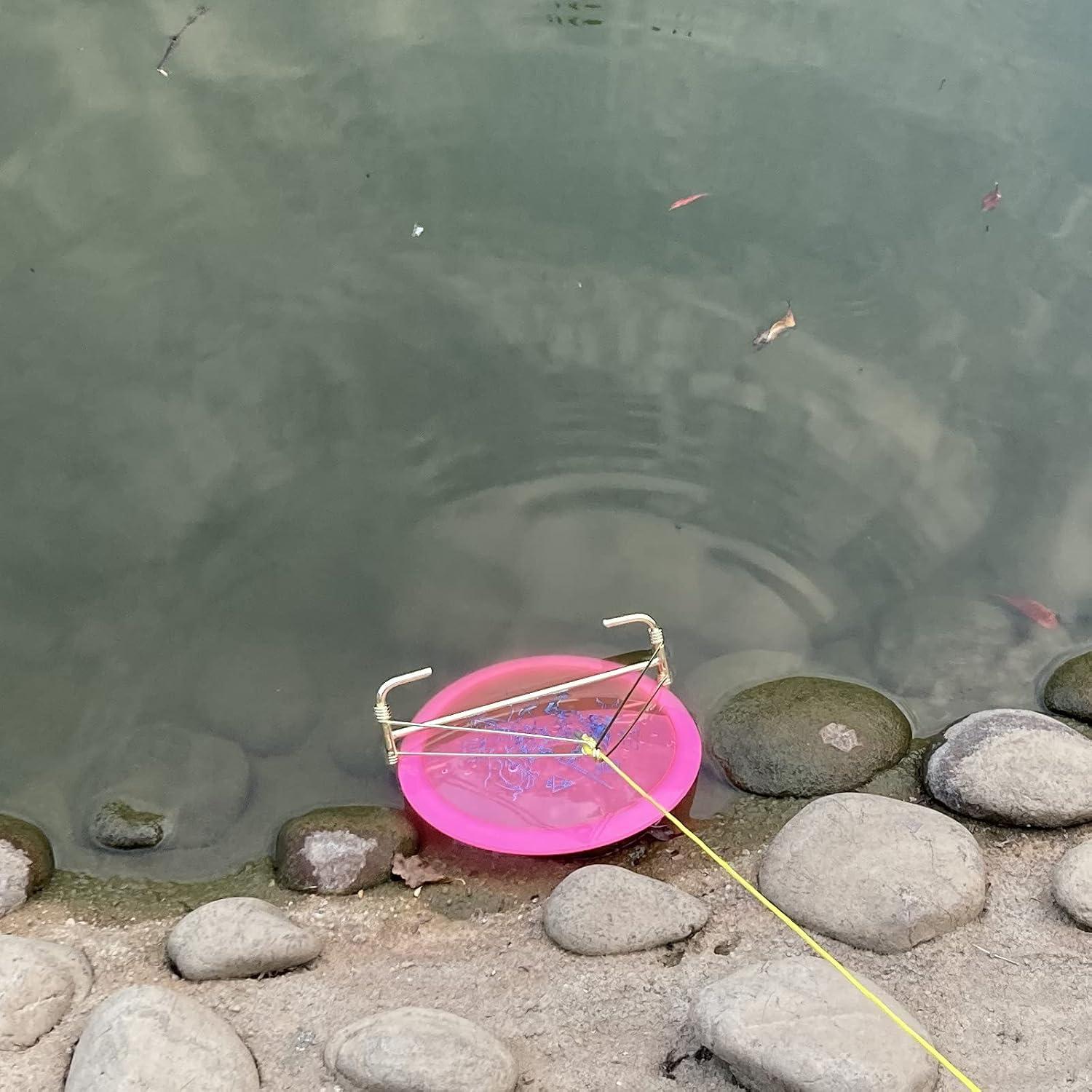 imageQOGIR Disc Golf Retriever Durable Disc Retrieving Device Rectangular Shaped Stainless Steel with Four Slight Hook Claw Retriever Get Your Disc Back More Often Retrieve Sunken Discs in Water