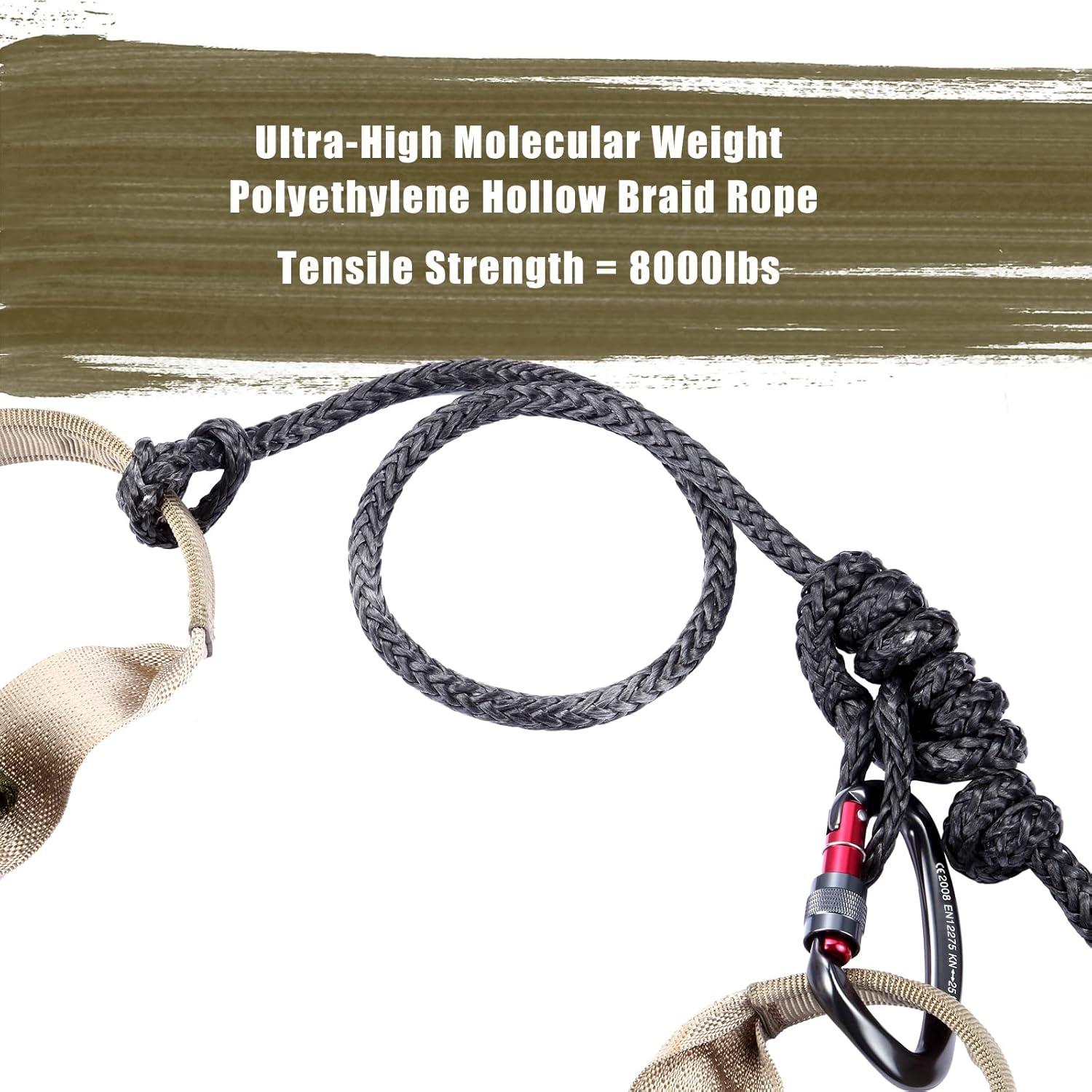 imageQOGIR Hunting Saddle Tree Saddle Comfortable Saddle Hunting Lightweight Hammock Tree Climb Saddle Includes Adjustable Bridge Tree Stand Accessories Saddle Hunting AccessoriesThe Gen 2