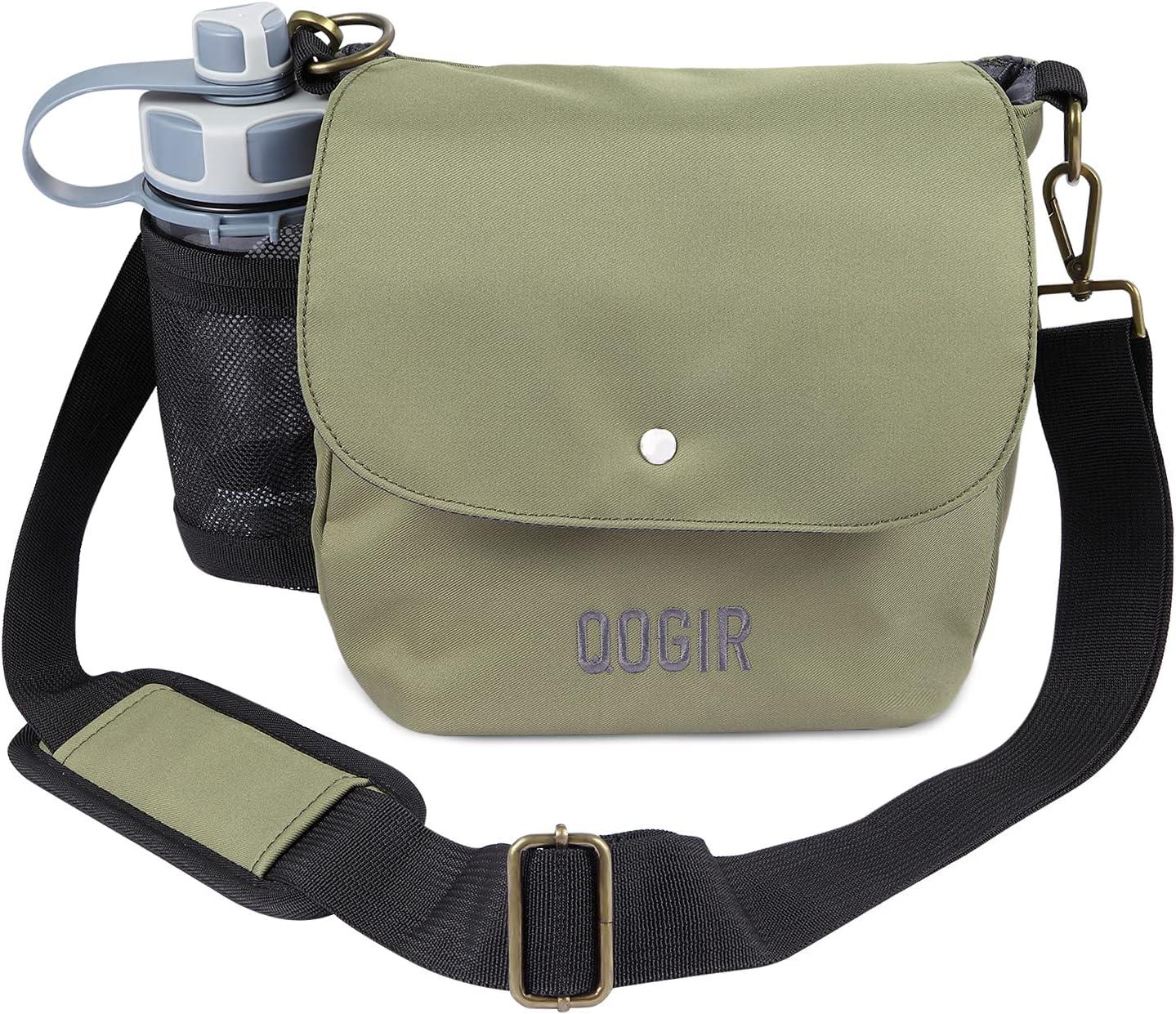 imageQOGIR Lightweight Disc Golf Bag Durable Disc Golf Bag with 8 Disc Capacity Introductory Discs Golf Bag Holds Water Bottle and Accessories Great for Beginners