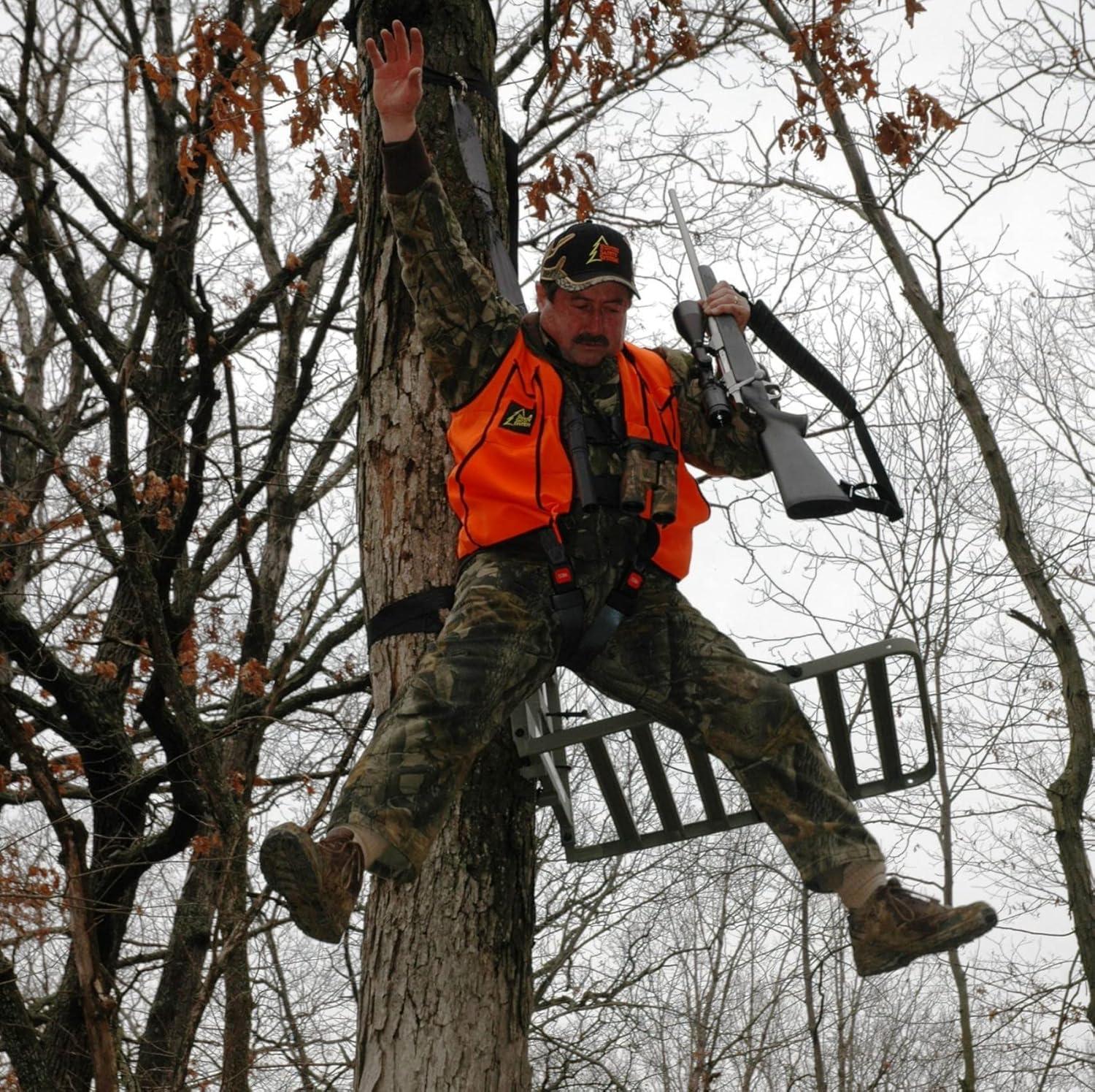 imageQOGIR Safety Harness Tree Strap QuickConnect Tree Strap for TreeStand Hunting Fall Protection Tree Strap for Tree Stand Accessories Safety Tree Strap for Hunting Climbing and Hanging