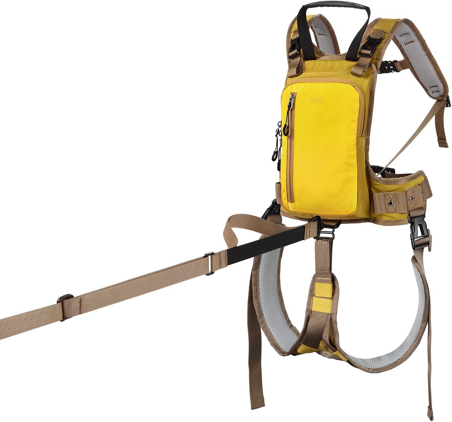 imageQOGIR Ski Harness for Kids And Ski Carrier Strap Teach Your Child The Speed Control of Skiing with Mini Backpack and Adjustable Seat Harness