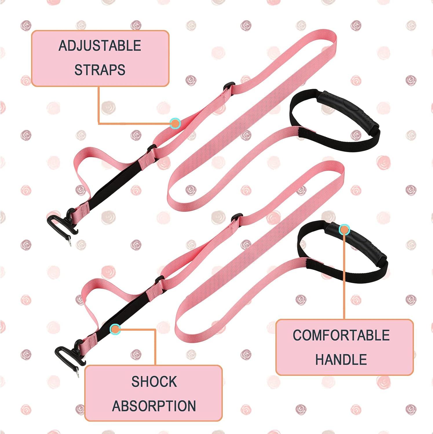 imageQOGIR Ski Harness for Kids Teach Your Child The Speed Control of Skiing with Mini Backpack and Adjustable Seat HarnessPink