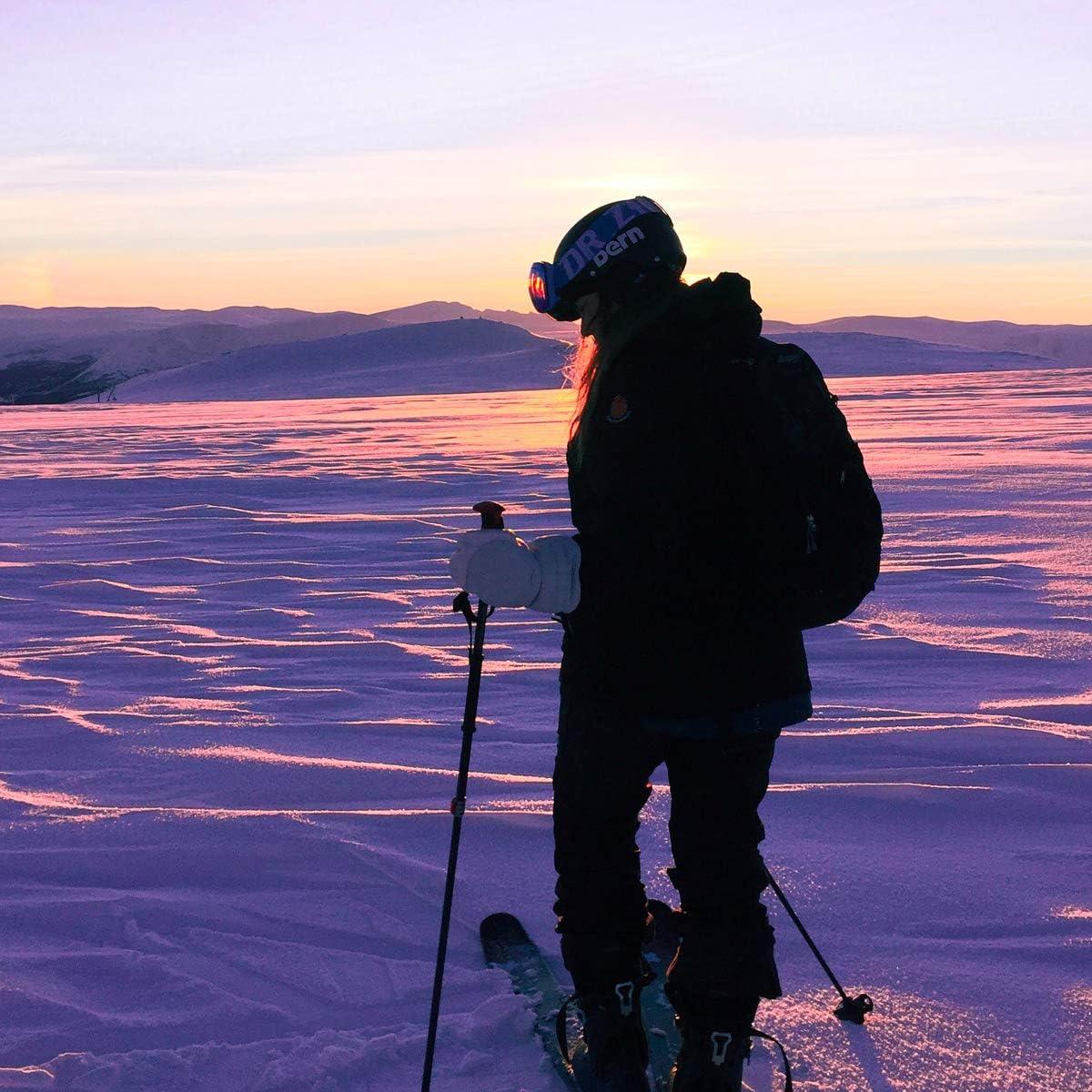 imageQOGIR Ski and Pole Carrier Strap 1 Pack Adjustable Size Great for Men Women and KidsSky Blue