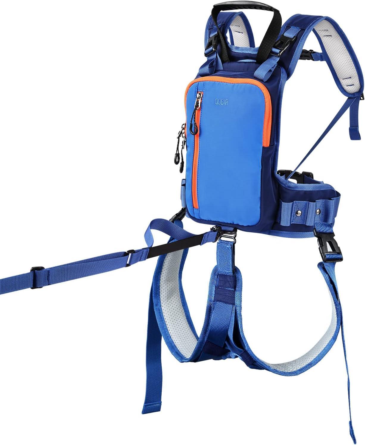 imageQOGIR Ski and Snowboard Harness for Kids And Seat Harness Learn to Ski Safely and Teach Your Child The Speed Control of SkiingMini Backpack