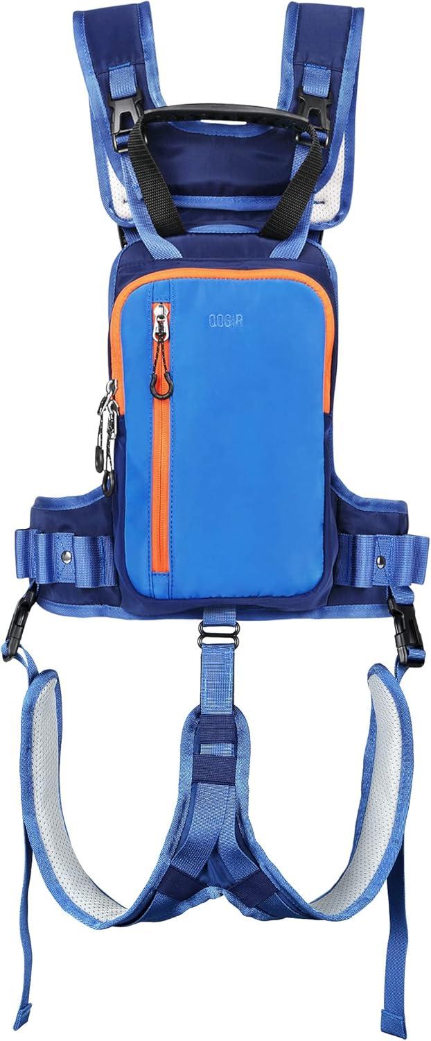 imageQOGIR Ski and Snowboard Harness for Kids And Seat Harness Learn to Ski Safely and Teach Your Child The Speed Control of SkiingMini Backpack