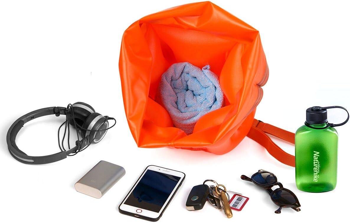 imageQOGIR Swim Buoy Orange PVC Swim Buoy with Adjustable Length and Rubber Grip