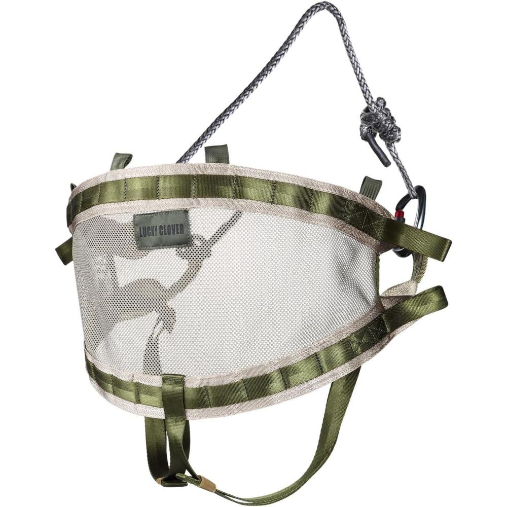 imageQOGIR Hunting Saddle Tree Saddle Comfortable Saddle Hunting Lightweight Hammock Tree Climb Saddle Includes Adjustable Bridge Tree Stand Accessories Saddle Hunting AccessoriesThe Gen 0