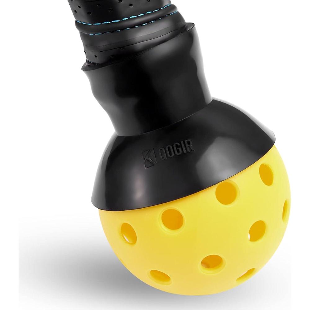 imageQOGIR Pickleball Ball Retriever Easy Pick Up Without Bending Over Fits Any PaddleBlack1 Pack
