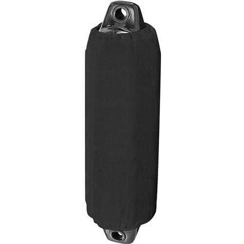 imageQOGIR Premium Boat Fender Cover Black Fender Covers for Boats Fits Taylor Made and FHTMG Series etc Boat Fenders Covers for Center Rope Tube Boat Fenders
