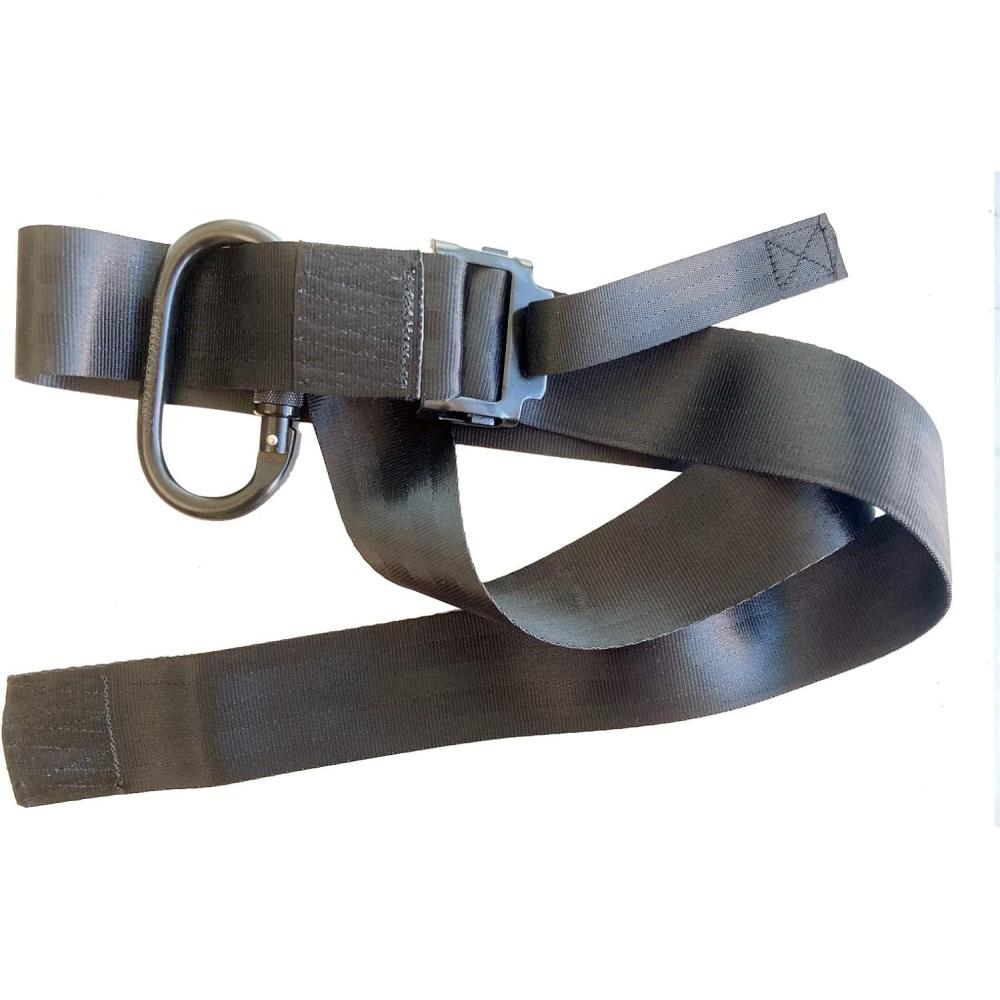 imageQOGIR QuickConnect Safety Tree Strap Fall Protection Harness Tree Strap for TreeStand Hunting Climbing Tree Strap Tree Stand Accessories Black