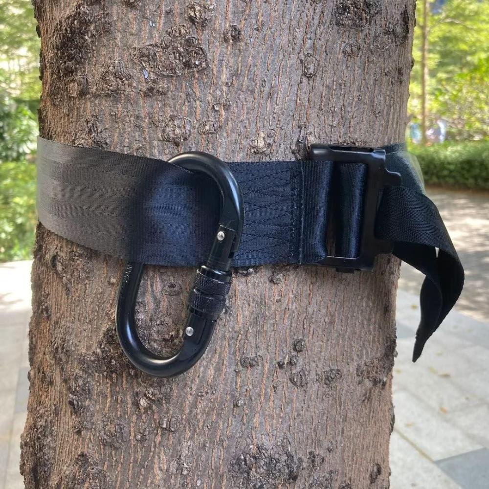 imageQOGIR Safety Harness Tree Strap QuickConnect Stitched Nylon Tree Strap with Steel Buckle for TreeStand Hunting Fall Protection Tree Strap for Tree Stand Accessories Safety Tree Strap for Hunting