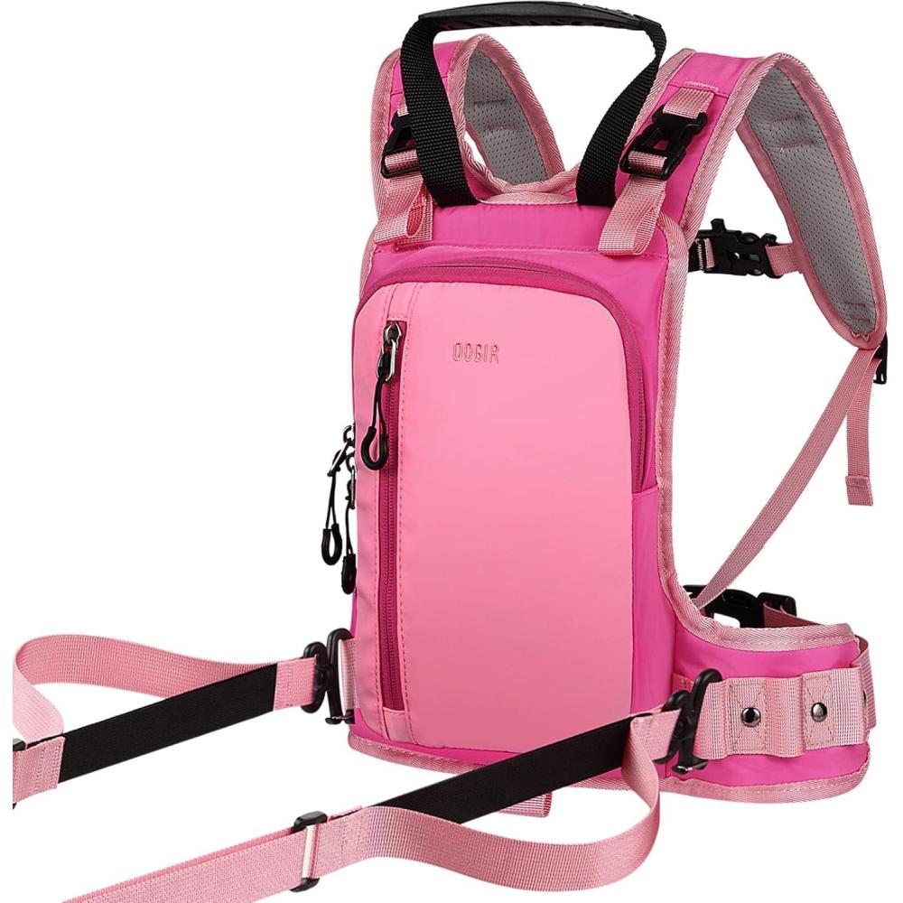 imageQOGIR Ski and Snowboard Harness for Kids Learn to Ski and Teach Your Child The Speed ControlPink