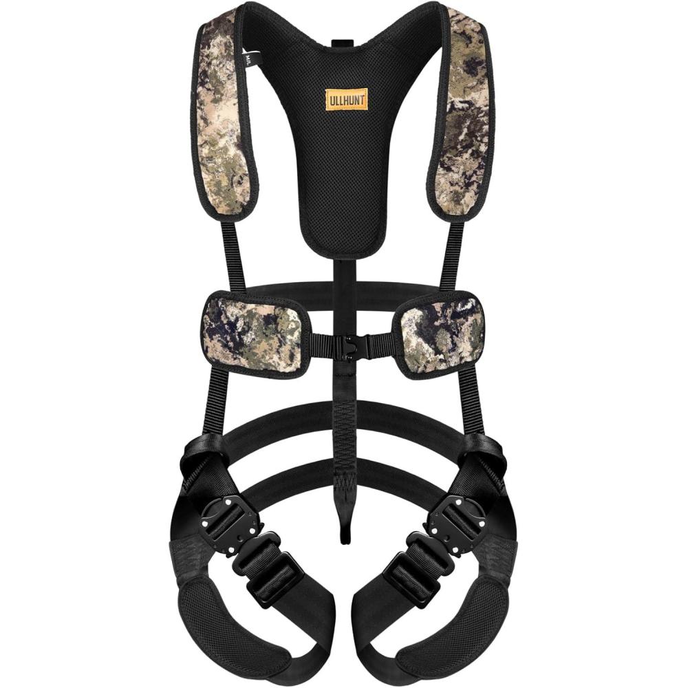 imageQOGIR Tree Stand Harness Lightweight Hunter Safety Harness for TreeStand Hunting Adjustable Tree Stand Safety Harness
