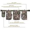 QOGIR Dove Belt Game Bag: Hunting Bags with Game Pouch Shell Bags Water Bottle Carrier, Adjustable Field and Game Belt, Breathable Shooting Belt, Dove Hunting Gear, Dove Hunting Accessories(Green)