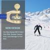 QOGIR Durable Ski Tip Connector with Stainless Steel Head: Learn to Ski with Ski Training Tip Connector, Portable Ski Training Aid to Teaches Speed Control, Perfect for Beginners(Blue)