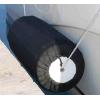 QOGIR Premium Boat Fender Cover: Black Fender Covers for Boats, Fits Taylor Made and F,HTM,G Series etc Boat Fenders Covers for Center Rope Tube Boat Fenders.