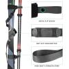 QOGIR Ski Strap and Pole Carrier: Adjustable Cushioned Shoulder Sling for Easy Transport, Ski Gear &Snowboard Carrying System(2 Pack)