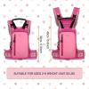 QOGIR Ski and Snowboard Harness for Kids: Learn to Ski and Teach Your Child The Speed Control(Pink)