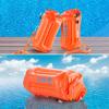 QOGIR Swim Buoy – Orange PVC Swim Buoy with Adjustable Length and Rubber Grip