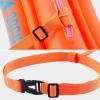 QOGIR Swim Buoy – Orange PVC Swim Buoy with Adjustable Length and Rubber Grip