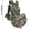 QOGIR Turkey Vest for Hunting with Seat Cushion: Comfortable Turkey Hunting Vest, Adjustable Turkey Vest with Game Pouch(Mountain Camo)