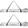 QOGIR Ski Strap and Pole Carrier: Adjustable Cushioned Shoulder Sling for Easy Transport, Ski Gear &Snowboard Carrying System(2 Pack)