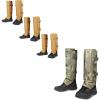 QOGIR Snake Gaiters Mud and Camo, Waterproof Snake Guards, Snake Bite Protection for Lower Legs, Snake Proof Chaps Fit for Men & Women, Adjustable Size