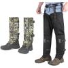 QOGIR Snake Guard Chaps & Silent Camo Gaiters: Snake Gear with Full Protection for Ankle to Lower and Thigh Legs from Snake Bites & Briar Thorns & Brush